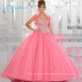 Beading Crystal Ball Gowns Two Pieces Tulle Quinceanera Dress